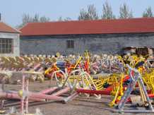 健身路徑器材中標訂單廠內生產現(xiàn)狀